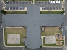 New roof on community school, October 2025