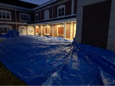 New roof on community school, October 2025